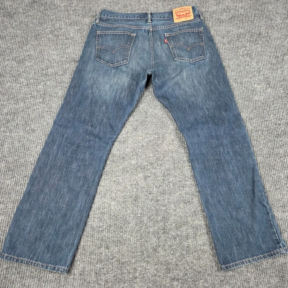 Levis 514 Mens Straight Fit Jeans‎ Medium Wash Blue Denim W34 L30 0413